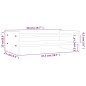 vidaXL Soporte de monitor madera maciza de pino blanco 50x27x15 cm vidaXL Soporte de monitor madera maciza de pino blanco 50x27x15 cm