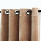 vidaXL Cortinas opacas con anillas 2 pzas terciopelo beige 140x245 cm vidaXL Cortinas opacas con anillas 2 pzas terciopelo beige 140x245 cm