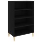 vidaXL Aparador de madera contrachapada negro 57x35x90 cm vidaXL Aparador de madera contrachapada negro 57x35x90 cm