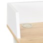 vidaXL Escritorio blanco y natural 80x50x84 cm vidaXL Escritorio blanco y natural 80x50x84 cm