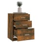 vidaXL Mesita de noche madera contrachapada roble ahumado 40x40x63 cm vidaXL Mesita de noche madera contrachapada roble ahumado 40x40x63 cm