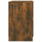 vidaXL Mesita de noche madera contrachapada roble ahumado 40x40x63 cm vidaXL Mesita de noche madera contrachapada roble ahumado 40x40x63 cm