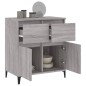 vidaXL Aparador de madera contrachapada gris Sonoma 60x35x70 cm vidaXL Aparador de madera contrachapada gris Sonoma 60x35x70 cm