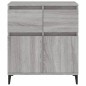 vidaXL Aparador de madera contrachapada gris Sonoma 60x35x70 cm vidaXL Aparador de madera contrachapada gris Sonoma 60x35x70 cm