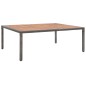 vidaXL Mesa de jardín ratán PE y madera de acacia gris 200x150x74 cm vidaXL Mesa de jardín ratán PE y madera de acacia gris 200x150x74 cm