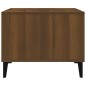 vidaXL Mesa de centro madera contrachapada marrón roble 60x50x40 cm vidaXL Mesa de centro madera contrachapada marrón roble 60x50x40 cm