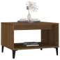 vidaXL Mesa de centro madera contrachapada marrón roble 60x50x40 cm vidaXL Mesa de centro madera contrachapada marrón roble 60x50x40 cm