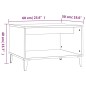 vidaXL Mesa de centro madera contrachapada marrón roble 60x50x40 cm vidaXL Mesa de centro madera contrachapada marrón roble 60x50x40 cm