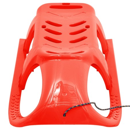vidaXL Trineo para niños polipropileno rojo 102,5x40x23 cm