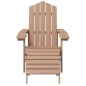 vidaXL Sillas de jardín Adirondack 2 uds con reposapiés HDPE marrón vidaXL Sillas de jardín Adirondack 2 uds con reposapiés HDPE marrón