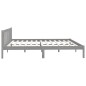 vidaXL Estructura de cama madera maciza de pino gris 200x200 cm