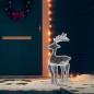 vidaXL Reno de Navidad con malla 306 LED 60x24x89 cm