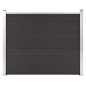 vidaXL Panel de valla WPC negro 180x146 cm vidaXL Panel de valla WPC negro 180x146 cm