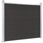 vidaXL Panel de valla WPC negro 180x146 cm vidaXL Panel de valla WPC negro 180x146 cm