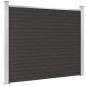 vidaXL Panel de valla WPC negro 180x146 cm vidaXL Panel de valla WPC negro 180x146 cm