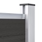 vidaXL Panel de valla WPC negro 180x146 cm vidaXL Panel de valla WPC negro 180x146 cm