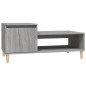 vidaXL Mesa de centro madera contrachapada gris Sonoma 100x50x45 cm vidaXL Mesa de centro madera contrachapada gris Sonoma 100x50x45 cm