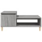 vidaXL Mesa de centro madera contrachapada gris Sonoma 100x50x45 cm vidaXL Mesa de centro madera contrachapada gris Sonoma 100x50x45 cm