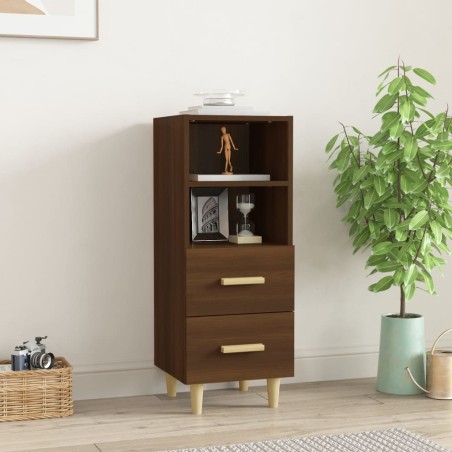 vidaXL Aparador madera contrachapada roble marrón 34,5x34x90 cm