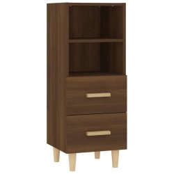 vidaXL Aparador madera contrachapada roble marrón 34,5x34x90 cm