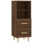 vidaXL Aparador madera contrachapada roble marrón 34,5x34x90 cm vidaXL Aparador madera contrachapada roble marrón 34,5x34x90 cm