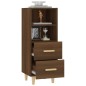 vidaXL Aparador madera contrachapada roble marrón 34,5x34x90 cm vidaXL Aparador madera contrachapada roble marrón 34,5x34x90 cm