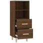 vidaXL Aparador madera contrachapada roble marrón 34,5x34x90 cm vidaXL Aparador madera contrachapada roble marrón 34,5x34x90 cm
