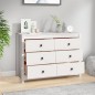 vidaXL Armario auxiliar de madera maciza de pino blanco 100x40x72 cm vidaXL Armario auxiliar de madera maciza de pino blanco 100x40x72 cm