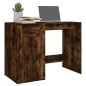 vidaXL Escritorio madera contrachapada roble ahumado 100x49x75 cm