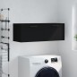vidaXL Armario de pared madera de ingeniería negro 100x36,5x35 cm