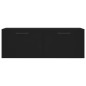 vidaXL Armario de pared madera de ingeniería negro 100x36,5x35 cm