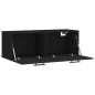vidaXL Armario de pared madera de ingeniería negro 100x36,5x35 cm