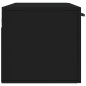 vidaXL Armario de pared madera de ingeniería negro 100x36,5x35 cm