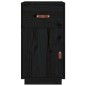 vidaXL Armario de escritorio madera maciza de pino negro 40x50x75 cm