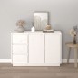 vidaXL Aparador de madera maciza de pino blanco 111x34x75 cm vidaXL Aparador de madera maciza de pino blanco 111x34x75 cm