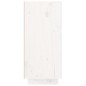 vidaXL Aparador de madera maciza de pino blanco 111x34x75 cm vidaXL Aparador de madera maciza de pino blanco 111x34x75 cm