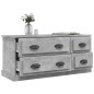 vidaXL Mueble de TV madera contrachapada gris hormigón 100x35,5x45 cm
