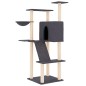 vidaXL Rascador para gatos con postes de sisal gris oscuro 143 cm vidaXL Rascador para gatos con postes de sisal gris oscuro 143 cm