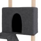 vidaXL Rascador para gatos con postes de sisal gris oscuro 143 cm vidaXL Rascador para gatos con postes de sisal gris oscuro 143 cm