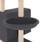 vidaXL Rascador para gatos con postes de sisal gris oscuro 143 cm vidaXL Rascador para gatos con postes de sisal gris oscuro 143 cm