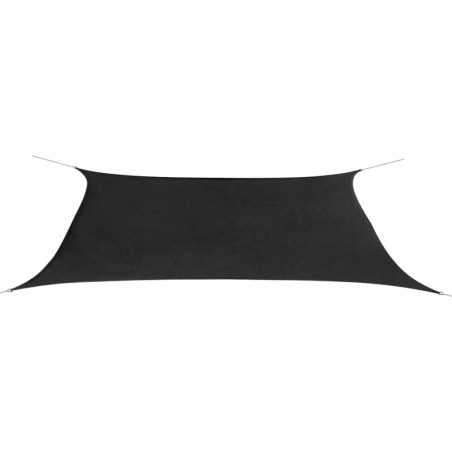 vidaXL Toldo de vela rectangular tela Oxford gris antracita 4x6 m 