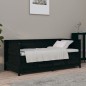 vidaXL Sofá cama madera maciza de pino negro 75x190 cm vidaXL Sofá cama madera maciza de pino negro 75x190 cm