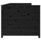 vidaXL Sofá cama madera maciza de pino negro 75x190 cm vidaXL Sofá cama madera maciza de pino negro 75x190 cm