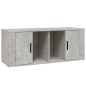 vidaXL Mueble para TV contrachapada gris hormigón 100x35x40 cm vidaXL Mueble para TV contrachapada gris hormigón 100x35x40 cm