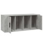 vidaXL Mueble para TV contrachapada gris hormigón 100x35x40 cm vidaXL Mueble para TV contrachapada gris hormigón 100x35x40 cm