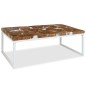 vidaXL Mesa de centro de teca y resina 110x60x40 cm vidaXL Mesa de centro de teca y resina 110x60x40 cm