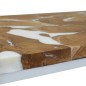 vidaXL Mesa de centro de teca y resina 110x60x40 cm vidaXL Mesa de centro de teca y resina 110x60x40 cm