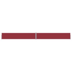 vidaXL Toldo lateral retráctil para patio rojo 140x1200 cm
