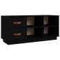 vidaXL Banco zapatero madera maciza de pino negro 100x34x45 cm vidaXL Banco zapatero madera maciza de pino negro 100x34x45 cm
