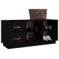 vidaXL Banco zapatero madera maciza de pino negro 100x34x45 cm vidaXL Banco zapatero madera maciza de pino negro 100x34x45 cm